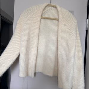 Anthropologie fuzzy cardigan